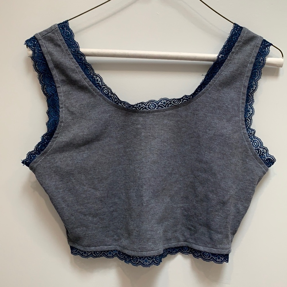 Dark blue crop top, small, one of a kind💙🫐